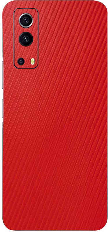 Mclaxa Vivo iQoo Z3, vivo iqoo z3, Vivo iQoo Z3 Mobile Skin  (Red Carbon Fiber Skin With Super matte finish)