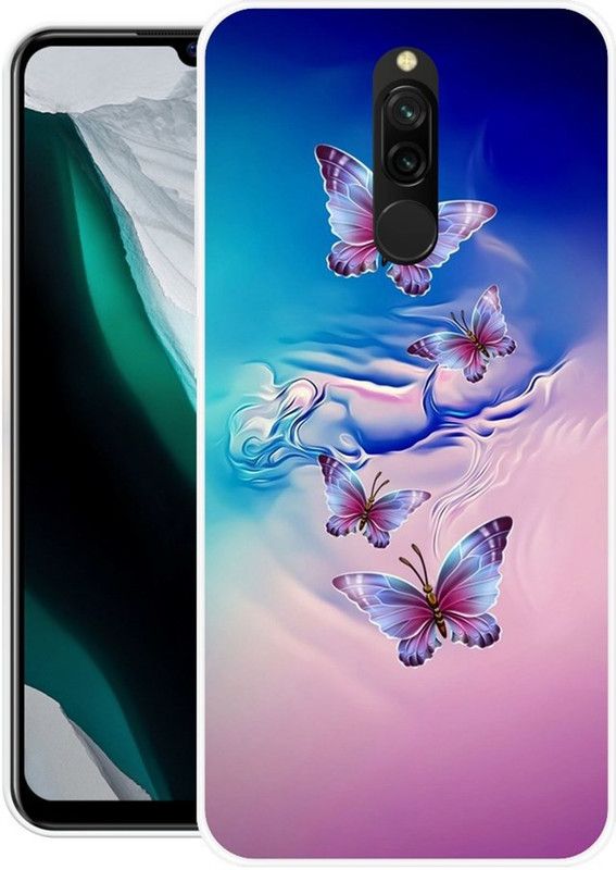 ROCKPRINT Back Cover for Redmi 8  (Multicolor, Grip Case, Silicon)