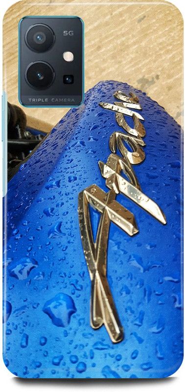 play fast Back Cover for Vivo T1 5G, V2141 TVS, APACHE, RTR, BIKE  (Blue, Hard Case, Pack of: 1)