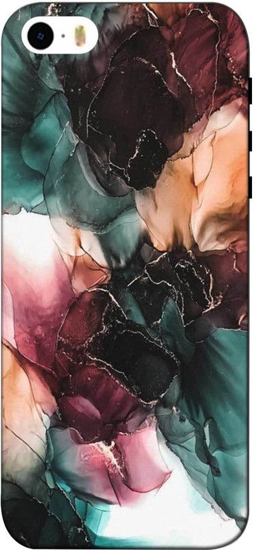 NDCOM Back Cover for iPhone 5s Colorful And Bold Marble Pattern Printed  (Multicolor, Hard Case, Pack of: 1)
