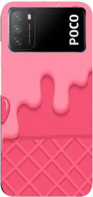 Fanny Back Cover for Poco M3.  (Pink, Hard Case)