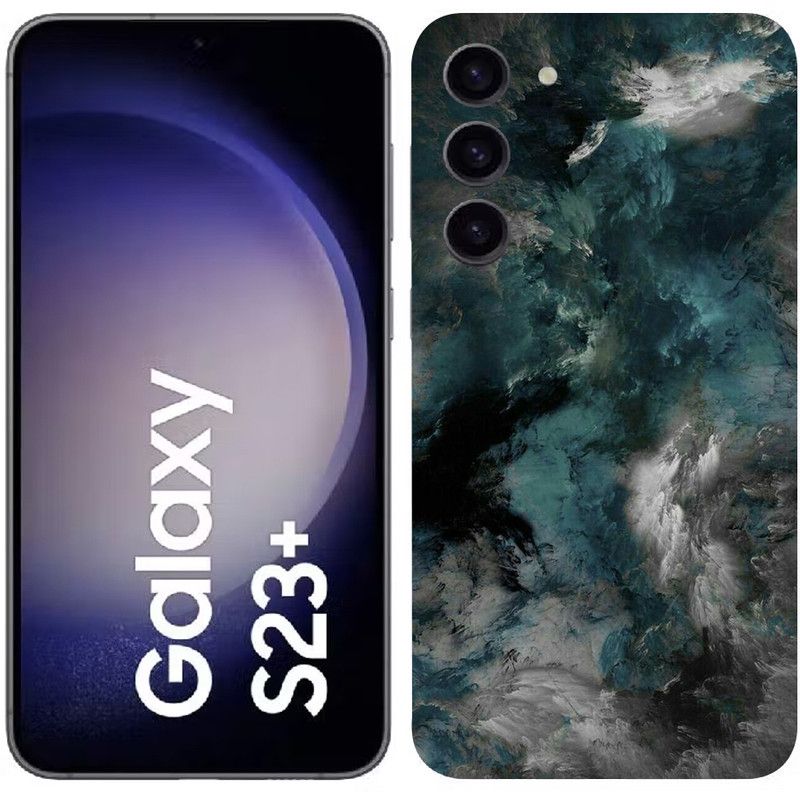 LAMHA Samsung Galaxy S23 Plus, samsung galaxy s23 plus, Samsung Mobile Skin  (Ultra Super Dark Clouds Wrap Sticker With High Matte Finish.)