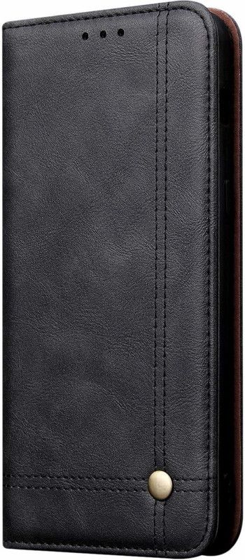 Hoko Flip Cover for Mi Redmi Note 6 Pro  (Black, Cases with Holder, Pack of: 1)
