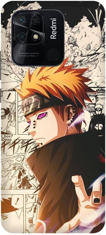 play fast Back Cover for REDMI 10 Power, NARUTO, SHIPPUDEN, ANIME, NEON  (White, Hard Case, Pack of: 1)