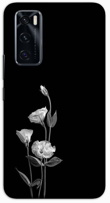 CROKIAN Back Cover for ViVO V20 SE White Flower Back Cover  (Multicolor, Hard Case, Pack of: 1)
