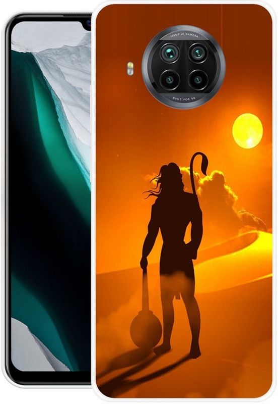 BLUEBUG Back Cover for Mi 10i  (Orange, Grip Case, Silicon, Pack of: 1)