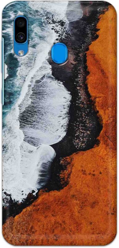 NDCOM Back Cover for Samsung Galaxy A30 Ocean Beach Wave Printed  (Multicolor, Hard Case, Pack of: 1)