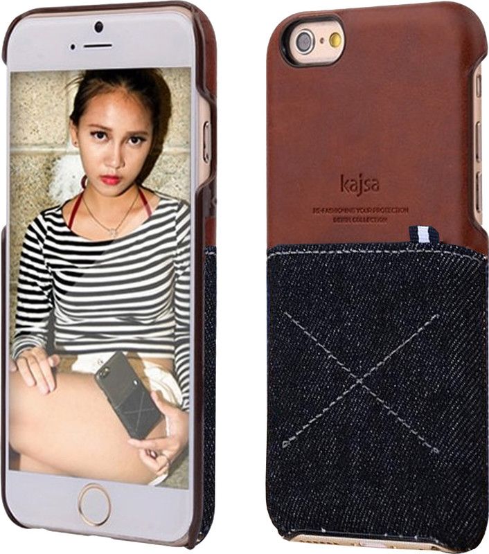Kajsa Back Cover for Apple iPhone 5, Apple iPhone 5s  (Brown, Black)