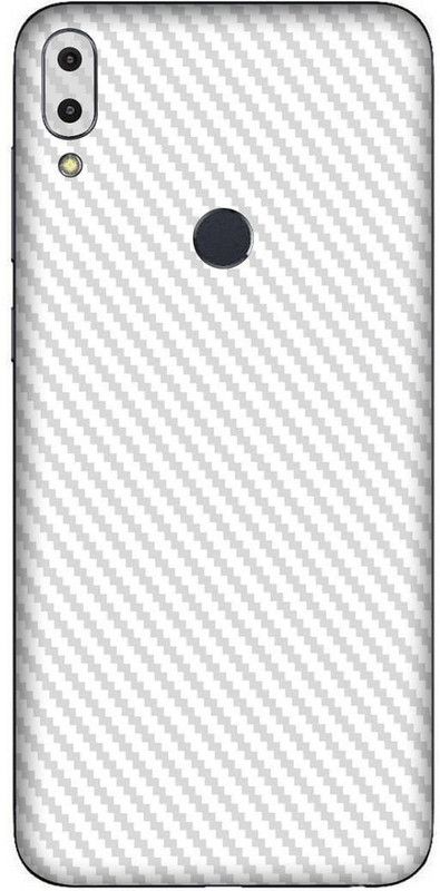 FCS Asus Zenfone Pro Max (M2) Mobile Skin  (3D White Carbon Fiber)