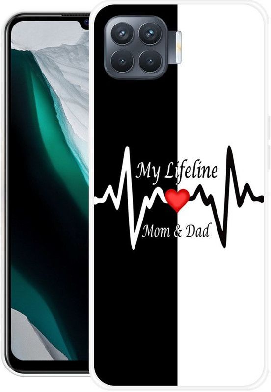 JAYFOX Back Cover for Oppo F17 Pro  (Black, White, Silicon)