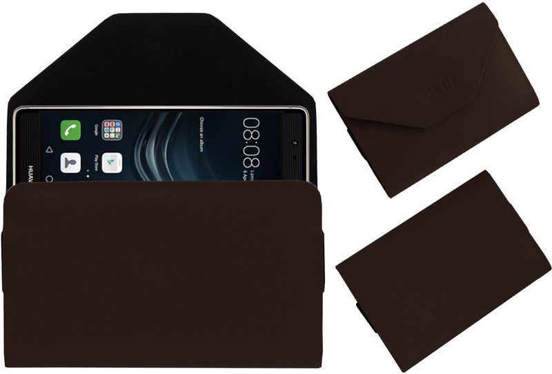 ACM Pouch for Huawei P9 Plus  (Brown, Cases with Holder, Pack of: 1)