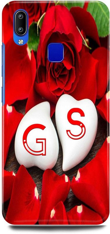 JUGGA Back Cover for Vivo Y93, 1814, G LOVES S NAME,G NAME, S LETTER, ALPHABET,G LOVE S NAME  (Red, Hard Case, Pack of: 1)