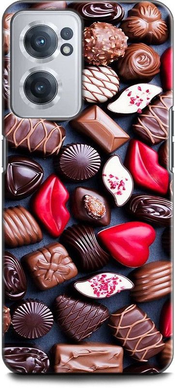 WallCraft Back Cover for OnePlus Nord CE 2 5G CHOCOLATE, CANDY, LOVE, HEART  (Multicolor, Dual Protection, Pack of: 1)