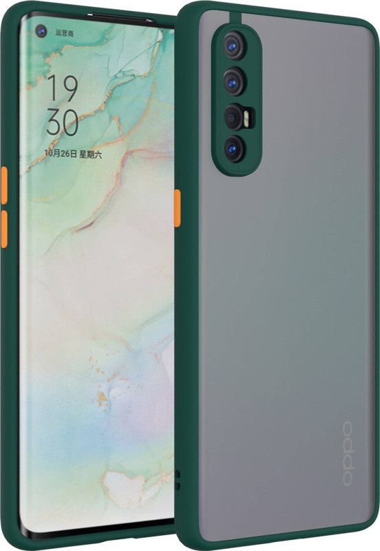 AOnes Back Cover for Oppo Reno 3 Pro  (Green, Cases with Holder, Pack of: 1)