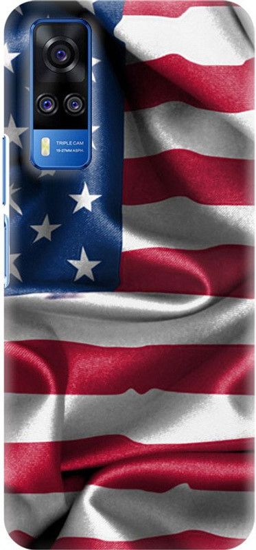 PNBEE Back Cover for vivo Y51 5g , V2030, vivo Y51a , vivo Y31 , V2036 - Flag Print  (Multicolor, Hard Case, Pack of: 1)