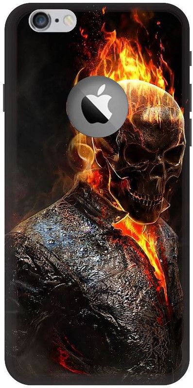 BYXIS Back Cover for iphone 6 cut Ghost rider, Blue Flame, Fire, Skull  (Multicolor, Shock Proof, Pack of: 1)