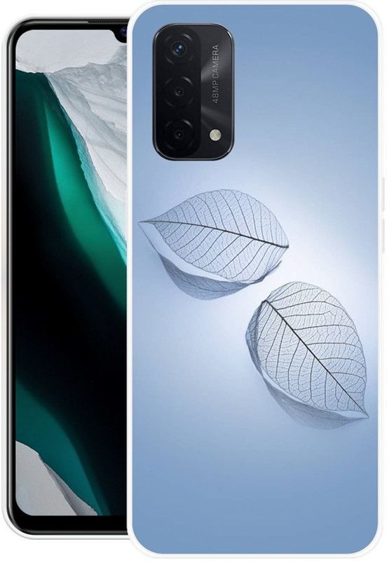 Krtagy Back Cover for Oppo A74 5G  (Blue, Dual Protection, Silicon, Pack of: 1)