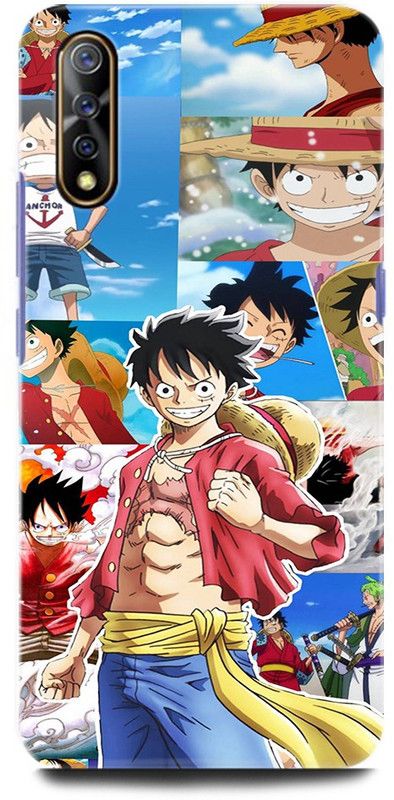 ORBIQE Back Cover for Vivo S1 1907 LUFFY ONE PIECE, LUFFY, ANIME, MONKEY D LUFFY, CARTOON  (Multicolor, Hard Case, Pack of: 1)