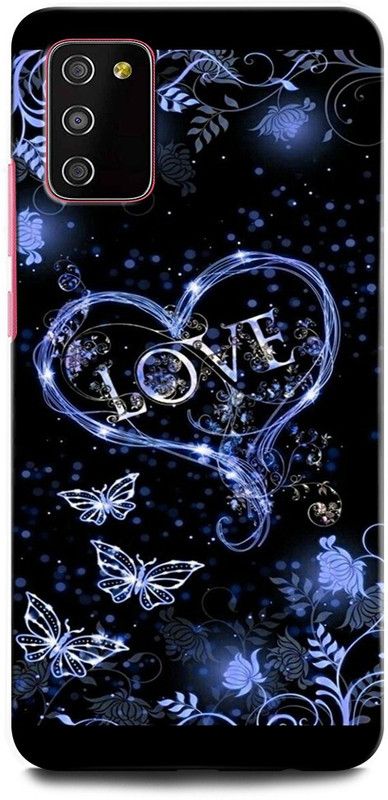 ORBIQE Back Cover for SAMSUNG Galaxy F02s SM LOVE, HEART, COUPLE LOVE, BLUE HEART, LIFELINE  (Multicolor, Hard Case, Pack of: 1)