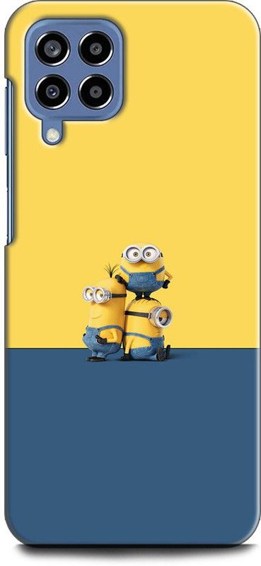 WallCraft Back Cover for SAMSUNG Galaxy M53 5G MINIONS, FUNNY MINIONS, COMIC, MOVIE, CARTOON  (Multicolor, Dual Protection, Pack of: 1)
