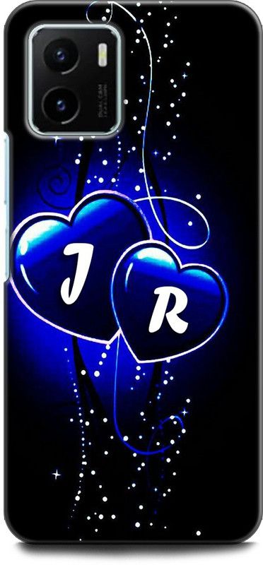 WallCraft Back Cover for Vivo Y15s, V2120 J R, J LOVES R, NAME, ALPHABET, JR LOVE, HART, BLUE  (Multicolor, Dual Protection, Pack of: 1)