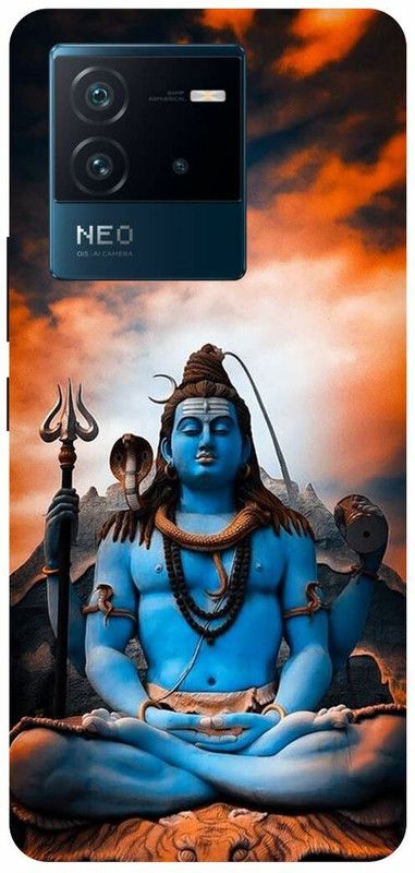 THE NARAYANA COLLECTIONS Back Cover for IQOO NEO 6- l2126-SHIV,SHANKAR,BHAGWAN,BHOLENATH,MAHADEV,498  (Multicolor, Hard Case)