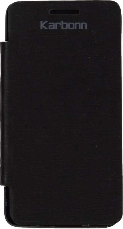 Iway Flip Cover for Karbonn A2+  (Black, Pack of: 1)