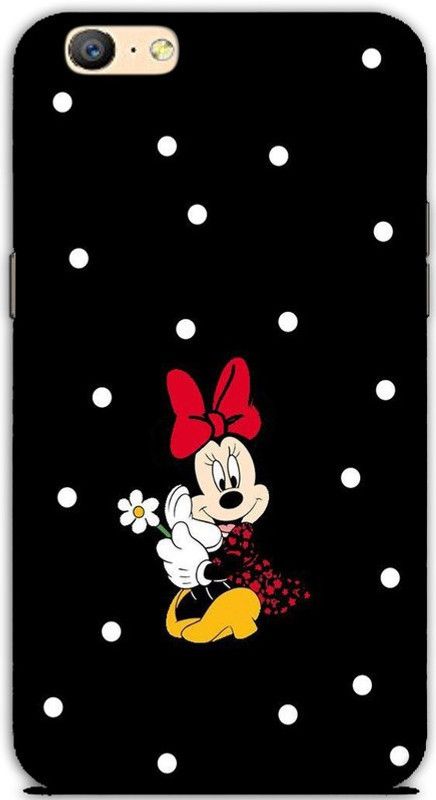 CROKIAN Back Cover for Oppo A57 Mickey Mouse Back Cover  (Black, Hard Case, Pack of: 1)