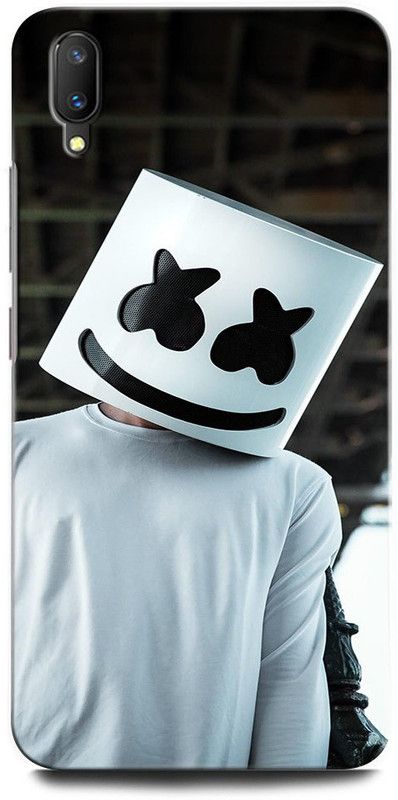 INTELLIZE Back Cover for Vivo V11 Pro 1804 MARSHMELLO, DJ, EDM, MUSIC, SMILEY, FUNNY  (Multicolor, Hard Case, Pack of: 1)