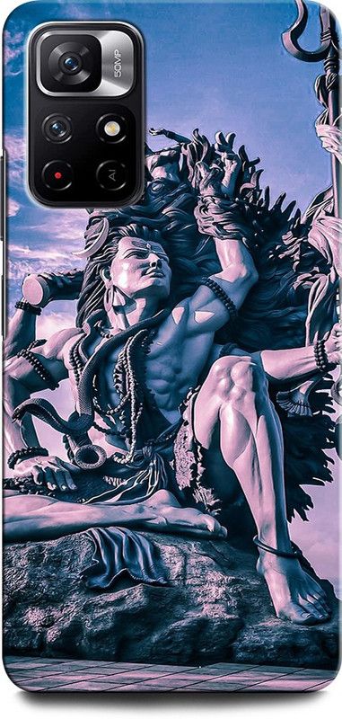 INTELLIZE Back Cover for REDMI Note 11T 5G SHIVJI, LORD SHIVA, MAHADEV, BHOLENATH, TRISHUL  (Multicolor, Hard Case, Pack of: 1)