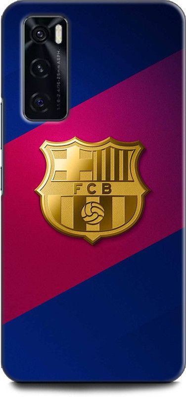 Afterglow Back Cover for Vivo V20 SE FCB, BARCELONA, FOOTBALL CLUB, MESSI, SPORTS, FOOTBALL  (Multicolor, Shock Proof, Pack of: 1)