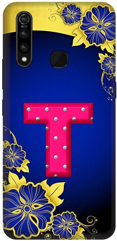 SSMORYA Back Cover for Vivo Z1 Pro, T Letter Pink Multicolour Printed Back Cover  (Multicolor, Shock Proof, Pack of: 1)