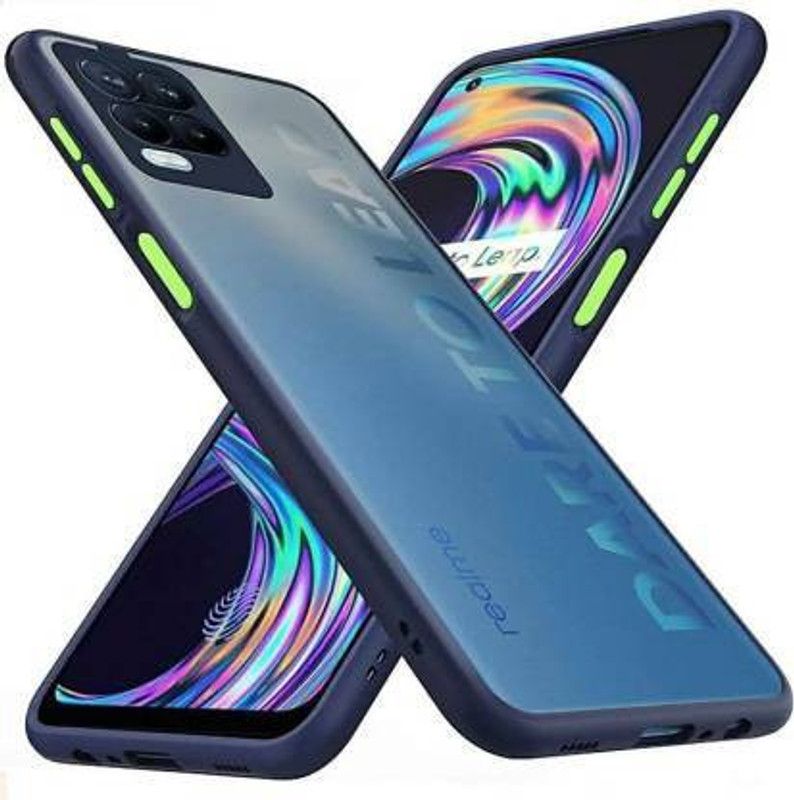 S-Softline Back Cover for Realme 8 5G  (Blue, Camera Bump Protector, Pack of: 1)