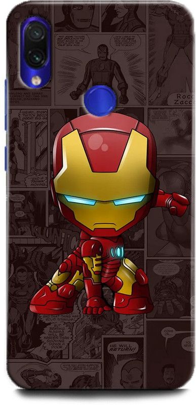 INDICRAFT Back Cover for Redmi Y3 IRON MAN, AVENGERS, MARVEL, SUPERHERO  (Multicolor, Hard Case, Pack of: 1)