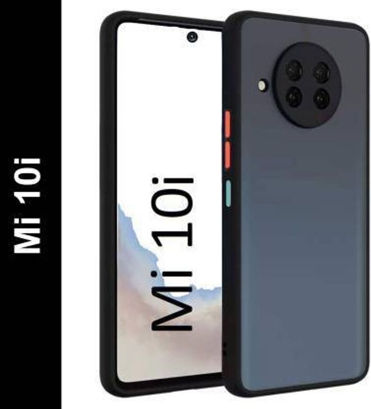 Kamadgiri Back Cover for MI 10i 5G  (Black, Transparent, Camera Bump Protector, Pack of: 1)