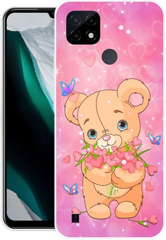 SUPER CASE Back Cover for Realme C25Y  (Pink, Grip Case, Silicon, Pack of: 1)