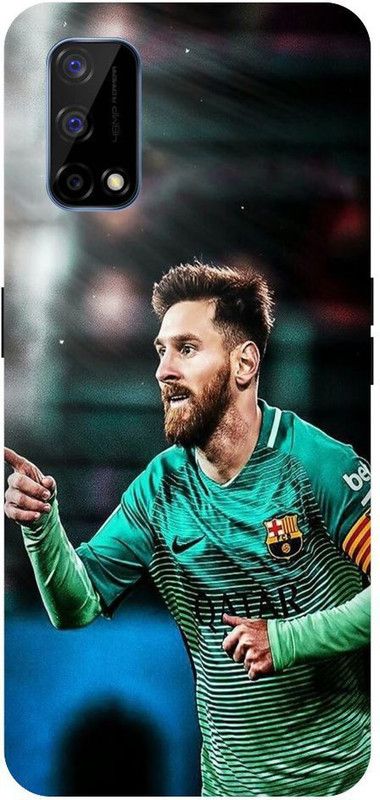 Bluvver Back Cover for Realme Narzo 30 Pro, RMX2117, Printed Lione Messi Back Cover  (Multicolor, Hard Case, Pack of: 1)