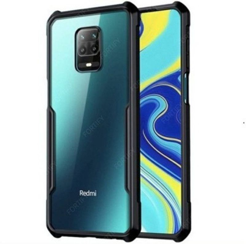 VCASE Back Cover for Xiaomi Redmi Note 9 Pro  (Transparent, Dual Protection)