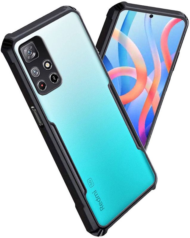 Artistque Back Cover for Redmi 11T  (Black, Flexible, Silicon, Pack of: 1)