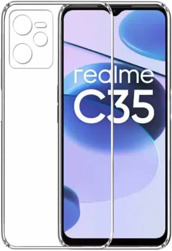 Monogamy Back Cover for Realme C35, Realme C35  (Transparent, Camera Bump Protector, Pack of: 1)