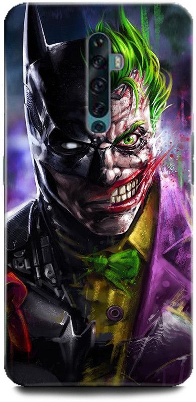 WallCraft Back Cover for OPPO Reno2 Z / CPH1945 JOKER, BATMAN, HEATH LEDGER JOKER, DARK KNIGHT, WHY SO SERIOUS  (Multicolor, Dual Protection, Pack of: 1)