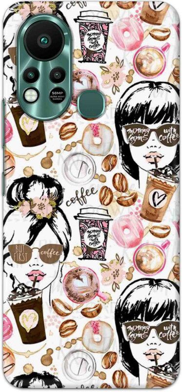 NDCOM Back Cover for Infinix Hot 11s Coffee Addict Printed  (Multicolor, Hard Case, Pack of: 1)
