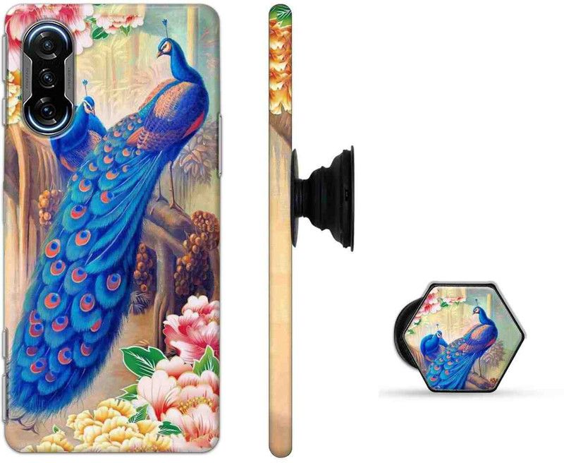 Golden Owl Back Cover for Poco F3 GT  (Multicolor, Cases with Holder, Pack of: 2)
