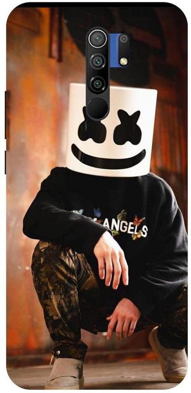 URCHIN Back Cover for Redmi9primeMarshmello, Marshmello dj, Edm, Marshmallow, Marshmello singer  (Multicolor, Shock Proof)