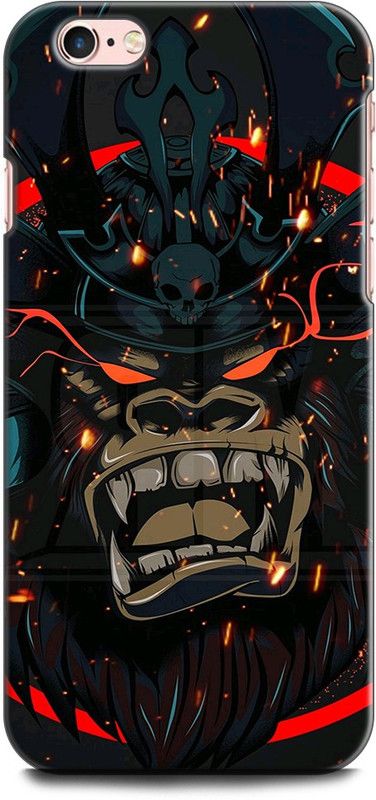 KEYCENT Back Cover for APPLE iPhone 6 GORILLA, DEMON, ANGRY, MONKEY, ART, ABSTRACT, TEXTURE  (Multicolor, Shock Proof, Pack of: 1)
