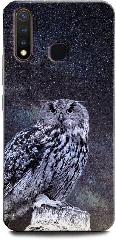 Afterglow Back Cover for Vivo U20 dark owl, 4k, beautiful, dark night, owl  (Multicolor, Dual Protection, Pack of: 1)