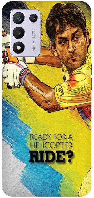 THE NARAYANA COLLECTIONS Back Cover for REALME 9 SE- RMX3461-CAPTAIN,MSD,DHONI,CSK,INDIAN  (Multicolor, Hard Case, Pack of: 1)