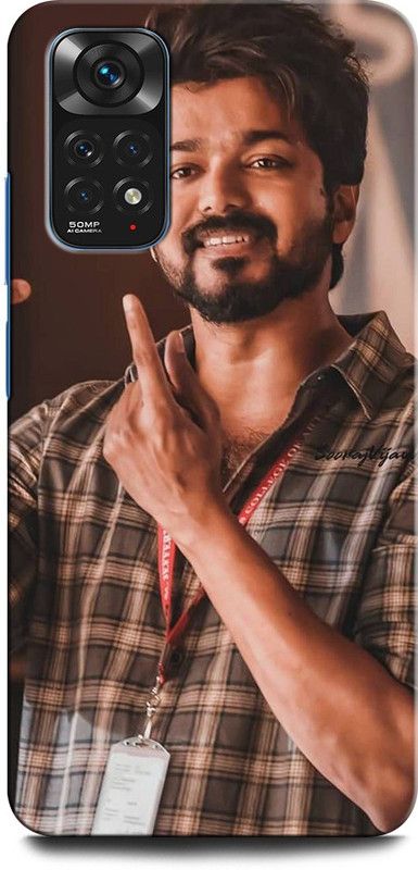 GRAFIQE Back Cover for Redmi Note 11s VIJAY, ACTOR, SOUTHHERO, TELUGUSTAR  (Multicolor, Shock Proof, Pack of: 1)