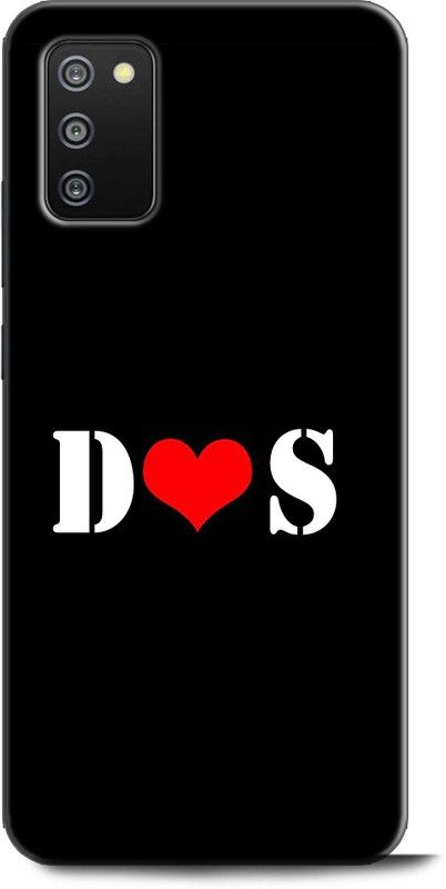 Afterglow Back Cover for SAMSUNG Galaxy M02s D S, D LOVES S, NAME, LETTER, ALPHABET, DS LOVE, HART  (Multicolor, Shock Proof, Pack of: 1)