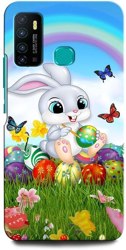 INTELLIZE Back Cover for Infinix Hot 9 EASTER, BUTTERFLY, NATURE  (Multicolor, Hard Case, Pack of: 1)